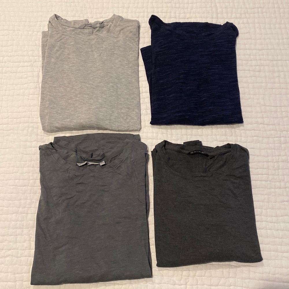 4 Athleta Long Sleeve Tops Size Small